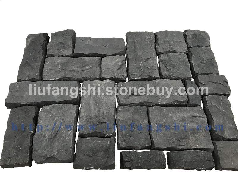 六方石-蒙古黑-版材(图1) 六方石-蒙古黑-版材