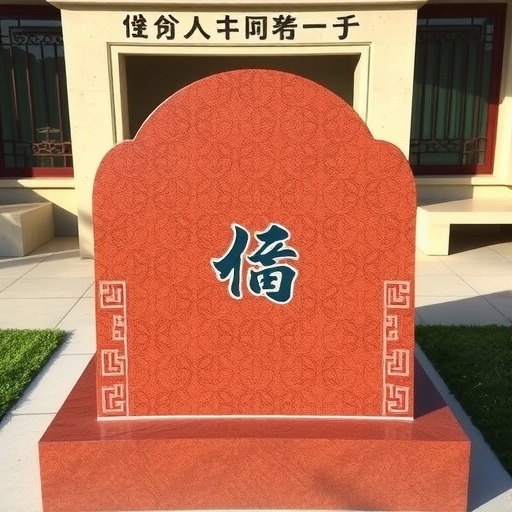 中国红墓碑石(图2)