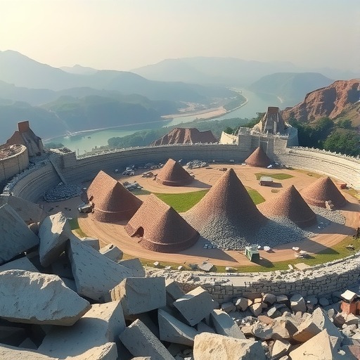 石材垃圾包围宋家村