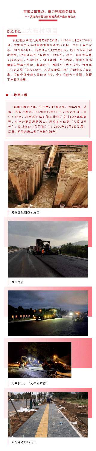 攻难点出亮点，奋力完成目标--- 武夷大布村项目顺利完成年度目标任务(图1)
